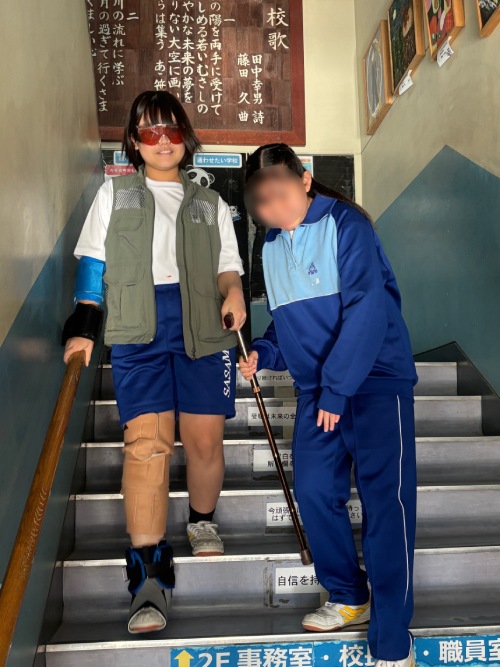 高齢者擬似体験（福祉学習ボランティア「縁」・戸田市）